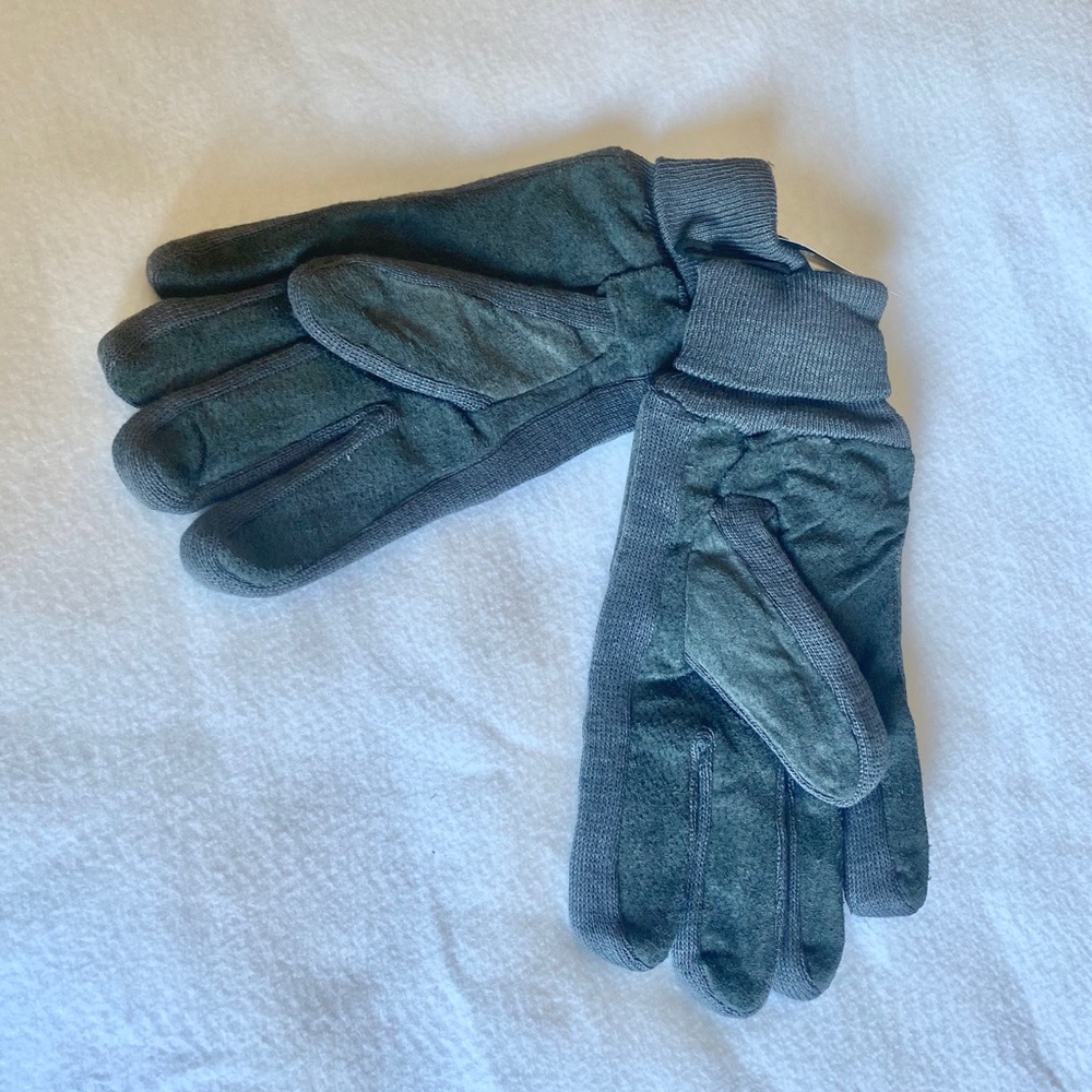 Men’s Gray X / XL Leather Gloves